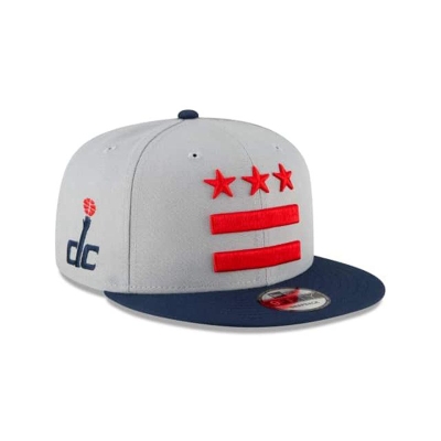 Washington Wizards Gorra | New Era NBA City Edition Alt 59fifty Fitted Cap Mexico - Grises